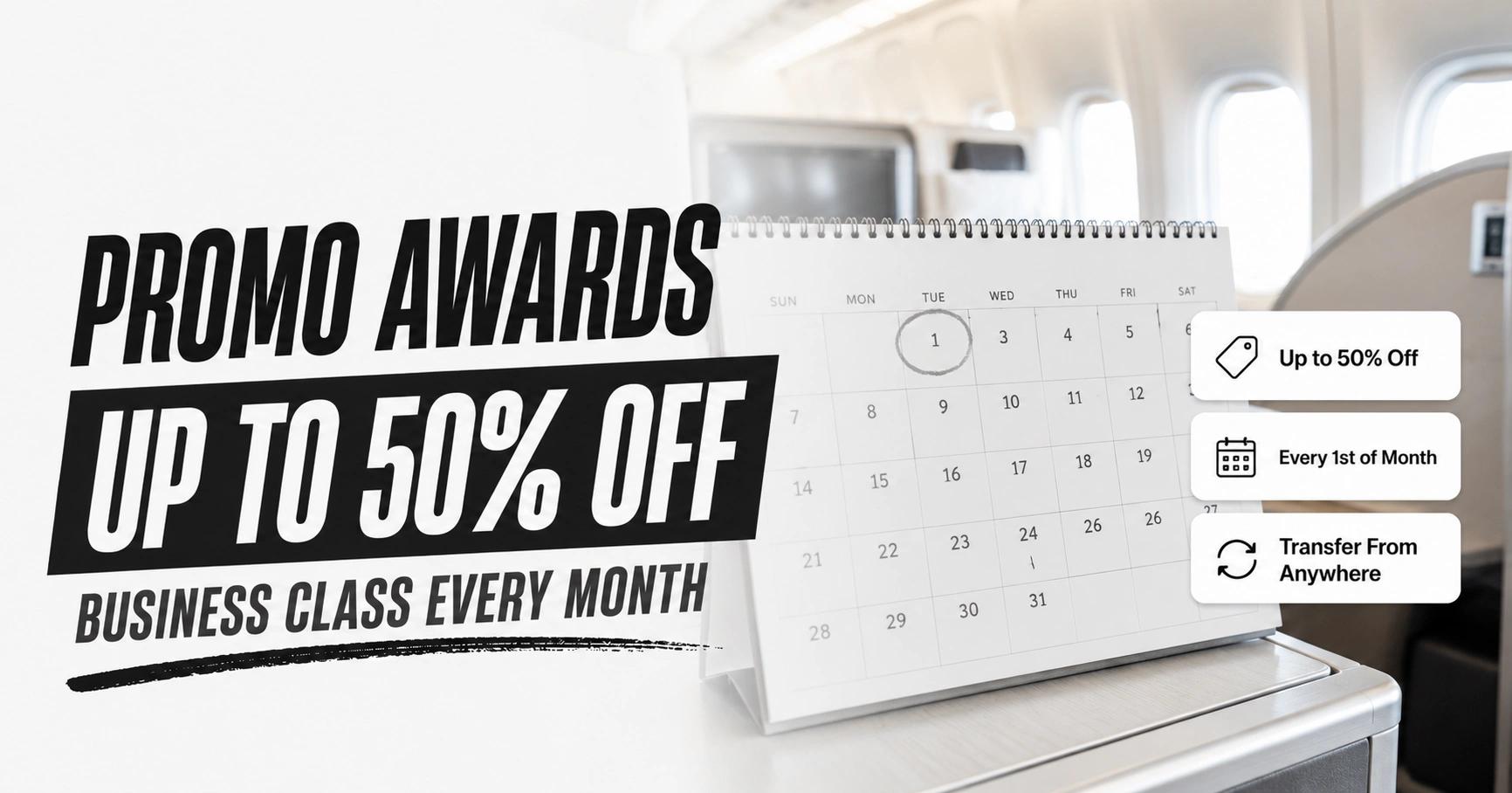 Flying Blue Promo Awards: How to Get Up to 50% Off Business Class Every Month
